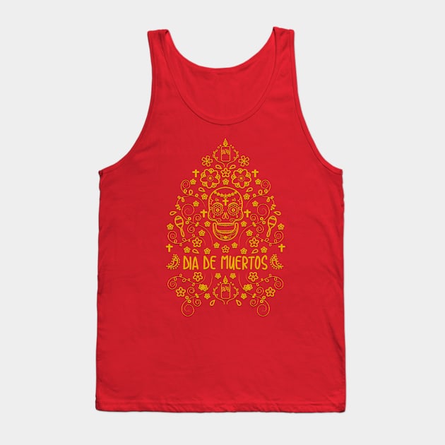 Dia de muertos - tshirt design Tank Top by verde